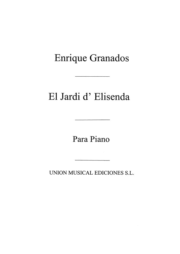 Elisenda Pequena Suite No.1 El Jardin